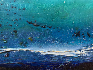"Midnight Seascape" Oil On Canvas