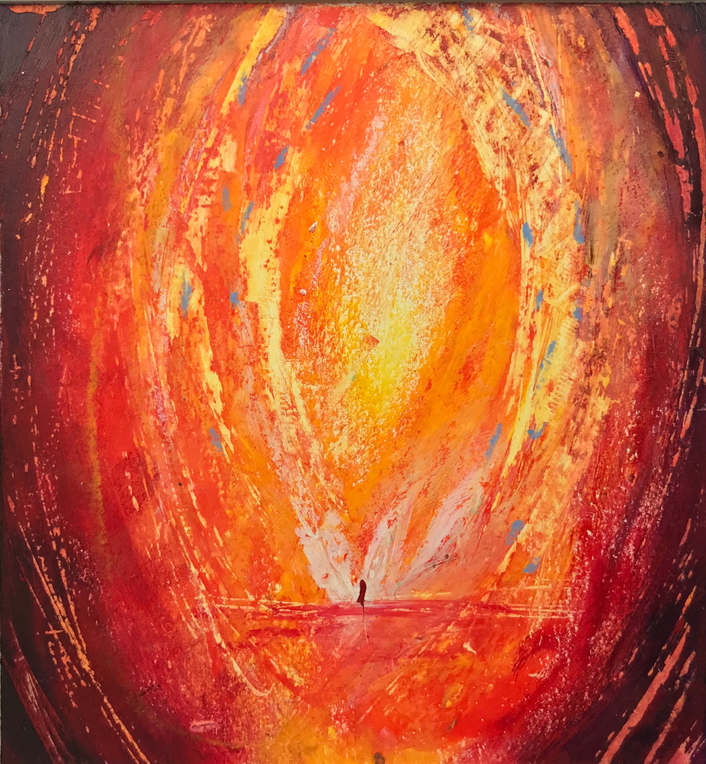 "Alchemy - Fire" Oil Pastel